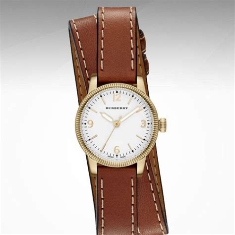 the utilitarian leather-strap watch burberry women|Burberry Utilitarian White Dial Tan Leather Ladies .